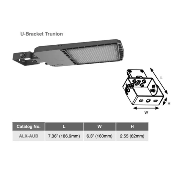 Area Light, ALX Series, Adjustable Trunnion Mounting, Dark Bronze Finish - view 2