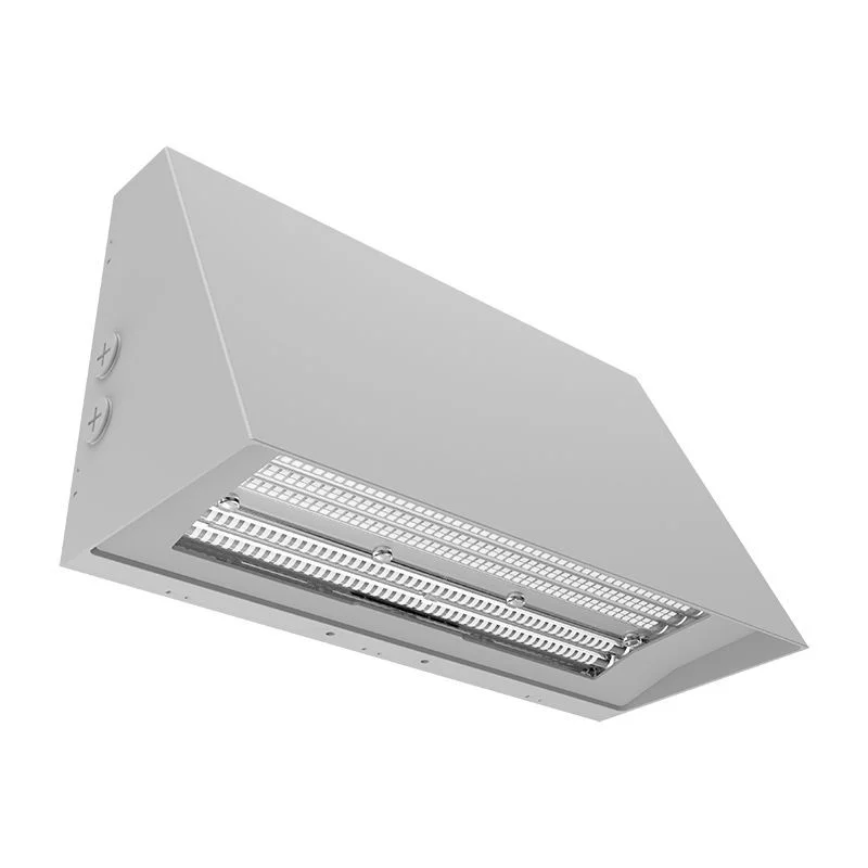 BEAM-ADJ. Wall Pack 60/80/100W 3CCT With Photocell Sil