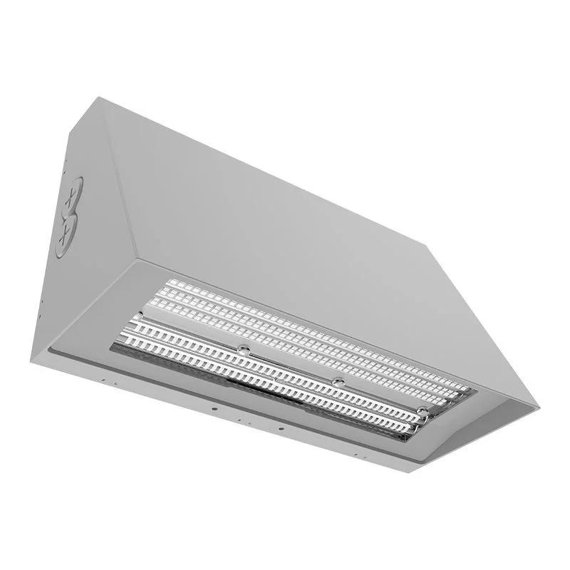 BEAM-ADJ. Wall Pack 90/120/150W 3CCT With Photocell Sil