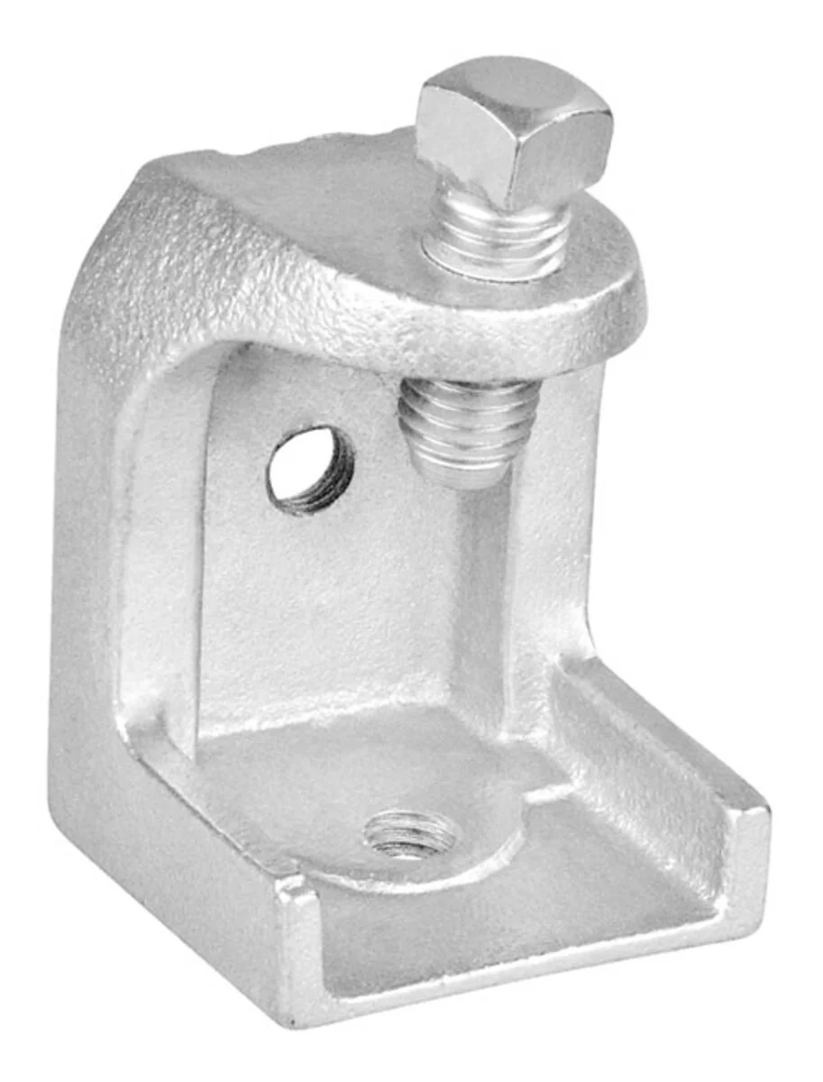 Beam Clamp, Extra Wide 3-1/8" Jaw Opening, 3/8-16 Holes