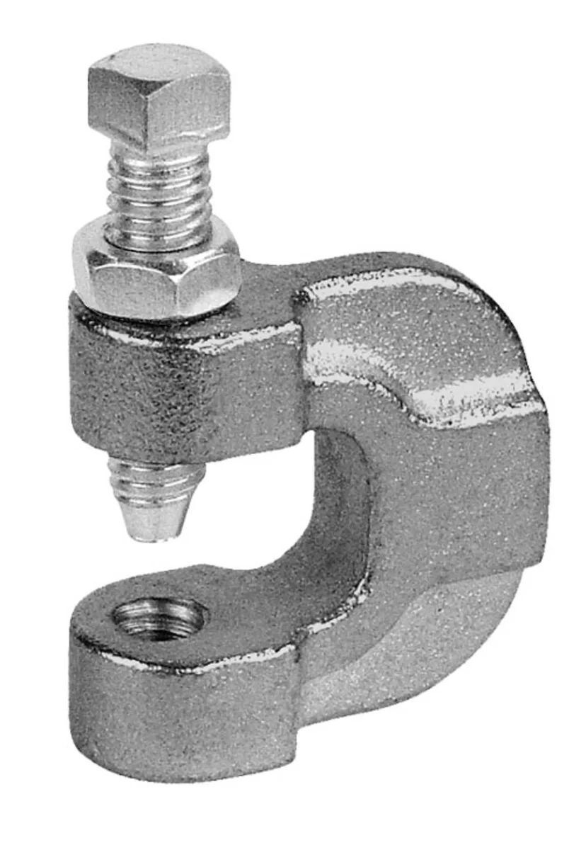Beam Clamp, Iron Plain Finish, C Style, 5/8-11 For Heavy Loads