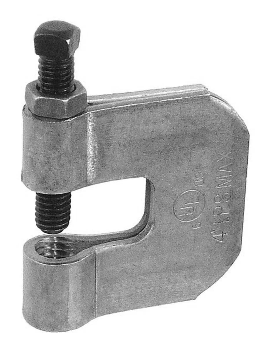 Beam Clamp, Steel Plain Finish, 3/4-10, C Style
