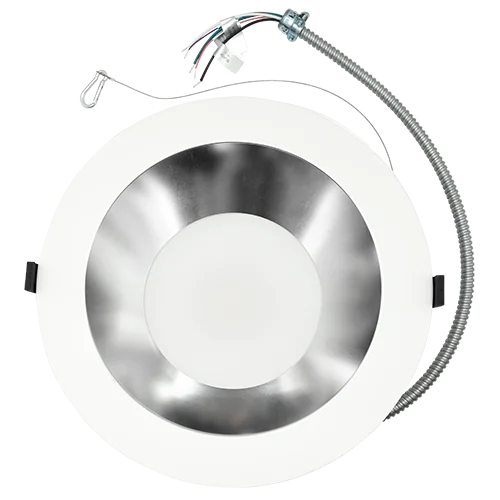 Best Lighting CDR10-5L-LKFS-SW, 10" Architectural Round Downlight, Lumen & Kelvin Selectable, Specular White Baffle
