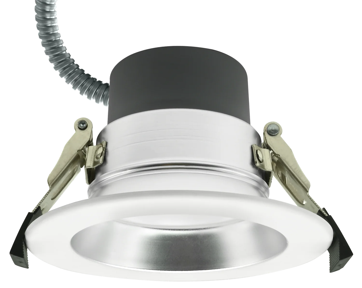 Best Lighting CDR4-1L-LKFS Series, 4" Architectural Round Downlight, Lumen & Kelvin Selectable, White or Specular Whi...