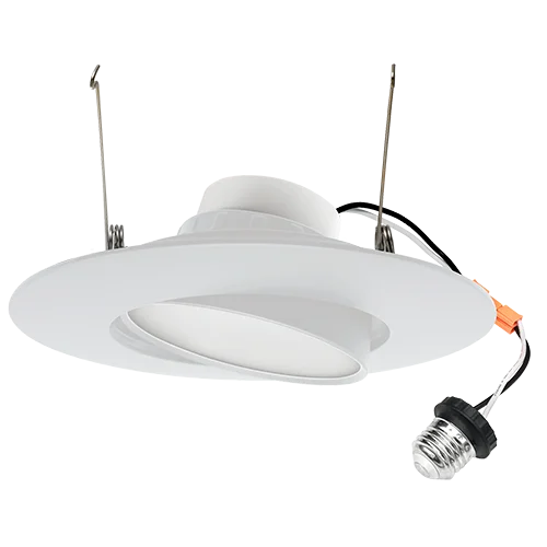 Best Lighting MODGR6-10L-KFS, 6" Gimbal Downlight, 1000lm, 120V, 2700K|3000K|3500K|4000K|5000K, >90 CRI, Kelvin Selec...