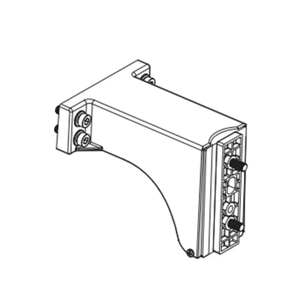 Best Lighting MPALSR, Slip Fitter and Arm Mount Combination, 2-3/8” Pole or Pole Tenon, Round and Square Poles