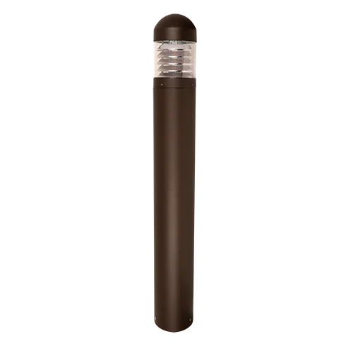 Bollard Round Dome Louvered, Lumen and Kelvin Field Selectable, 2,000 Lumens