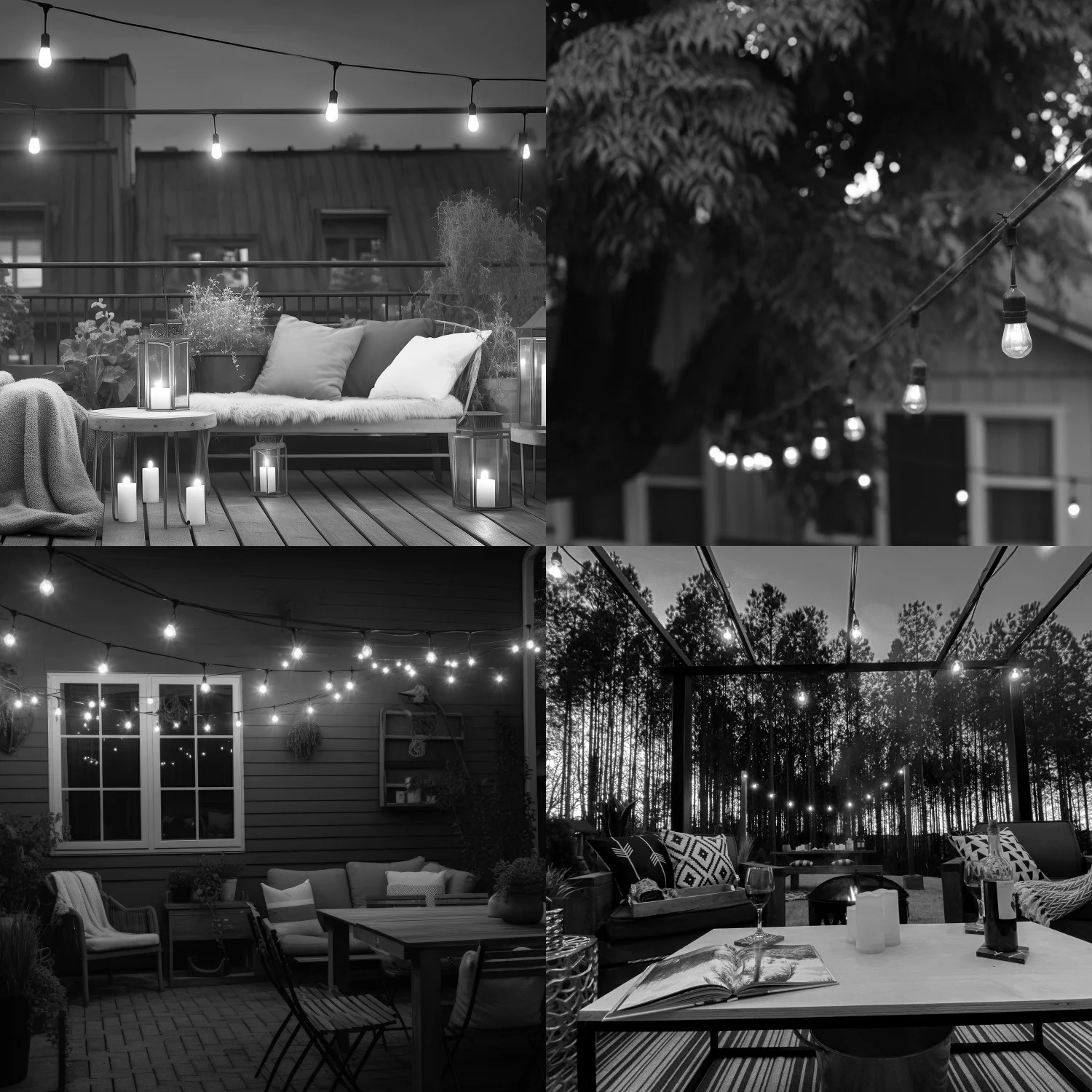 Bulbrite 30-Foot String Light Kit With Clear Shatter Resistant Vintage Style S14 LED Lamps Included - view 2