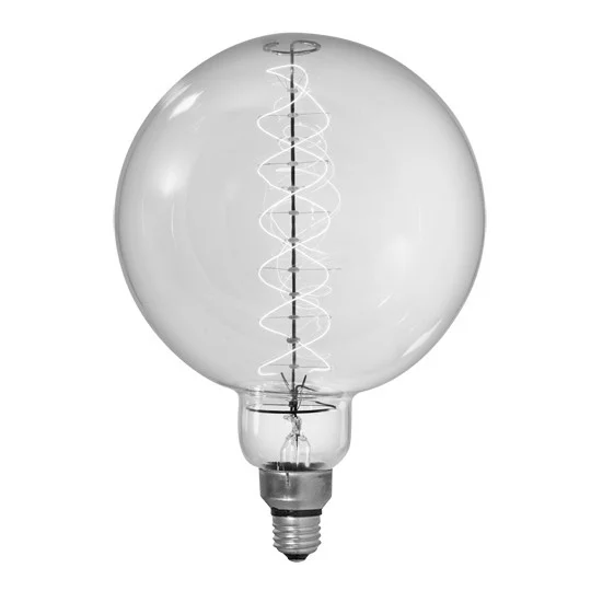 Bulbrite Incandescent 60 W G63 Nostalgic Spiral Light Bulb With An Antique Finish And Medium Screw (E26) Base, 2200K ...