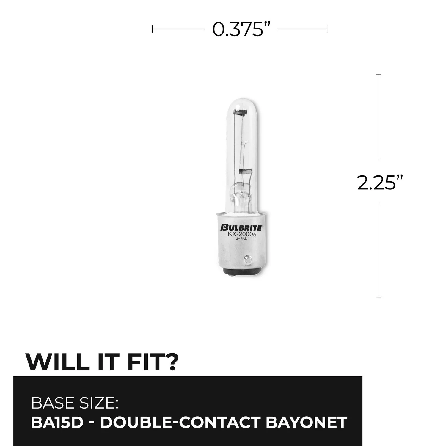 Bulbrite Krypton/Xenon 40 W T3 Light Bulb, 2700K (Warm White Light) - view 2