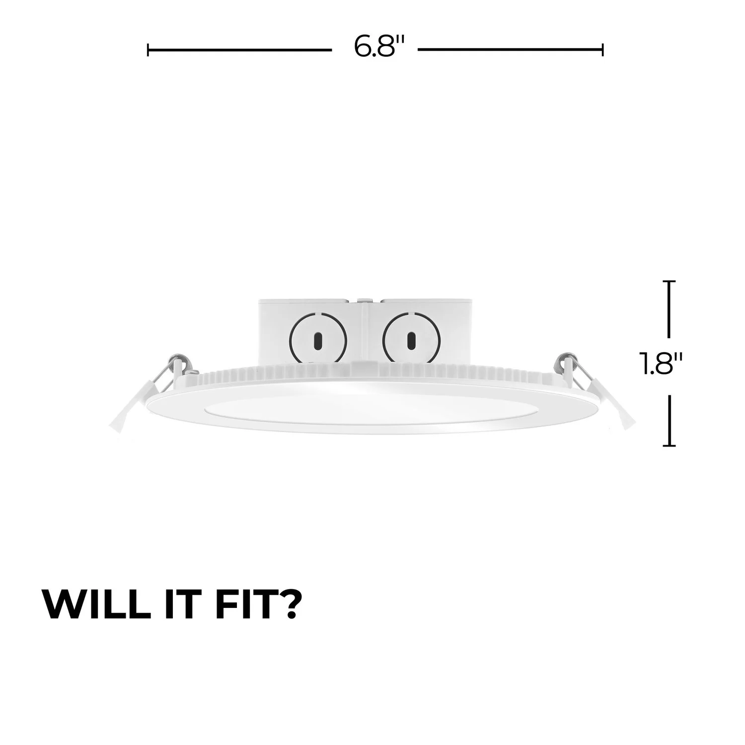 Bulbrite LED 11.6 W Downlight Fixture With A White Finish, 2700K (Warm White Light) - view 4