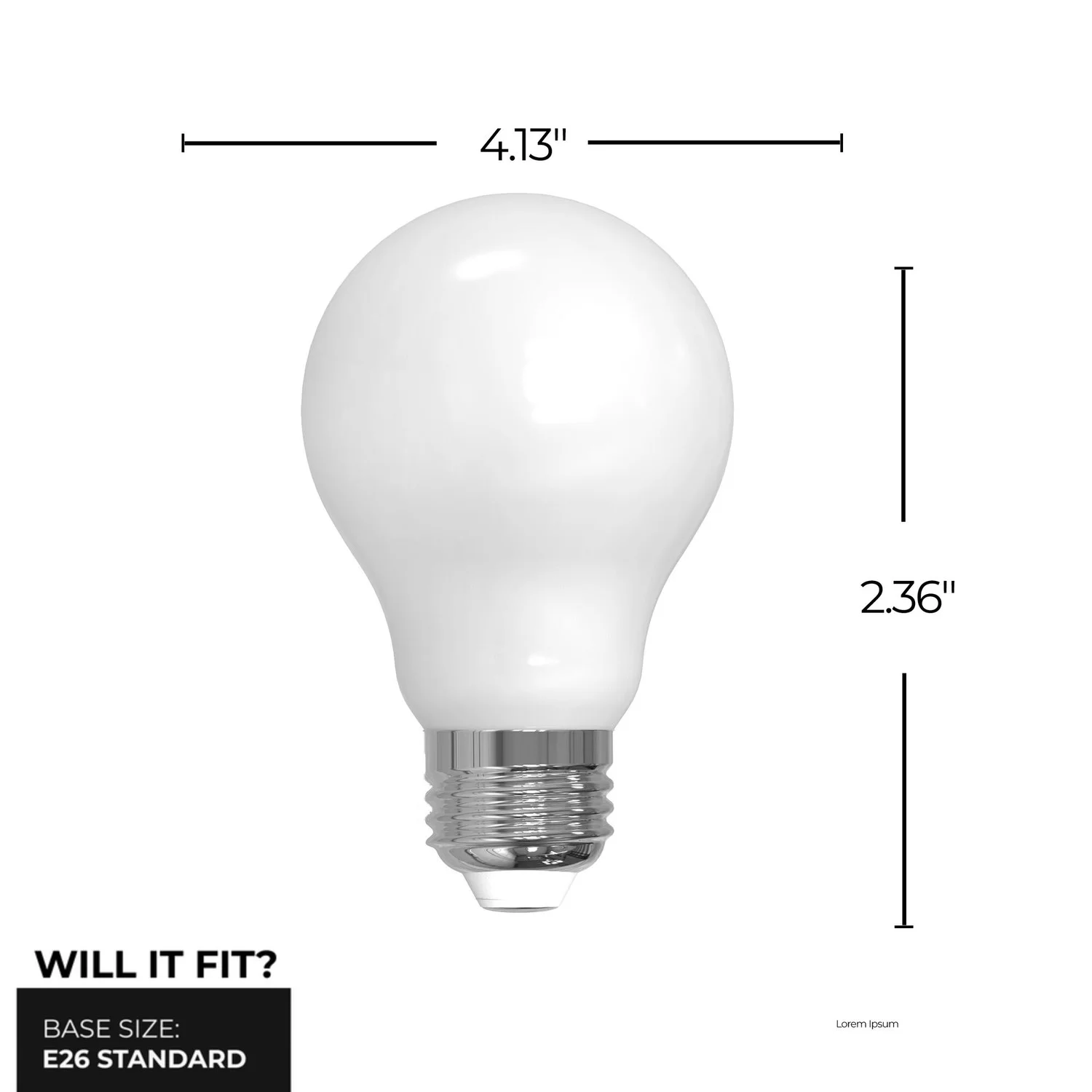 Bulbrite LED 14 W A19 Light Bulb With Medium Screw (E26) Base - view 9