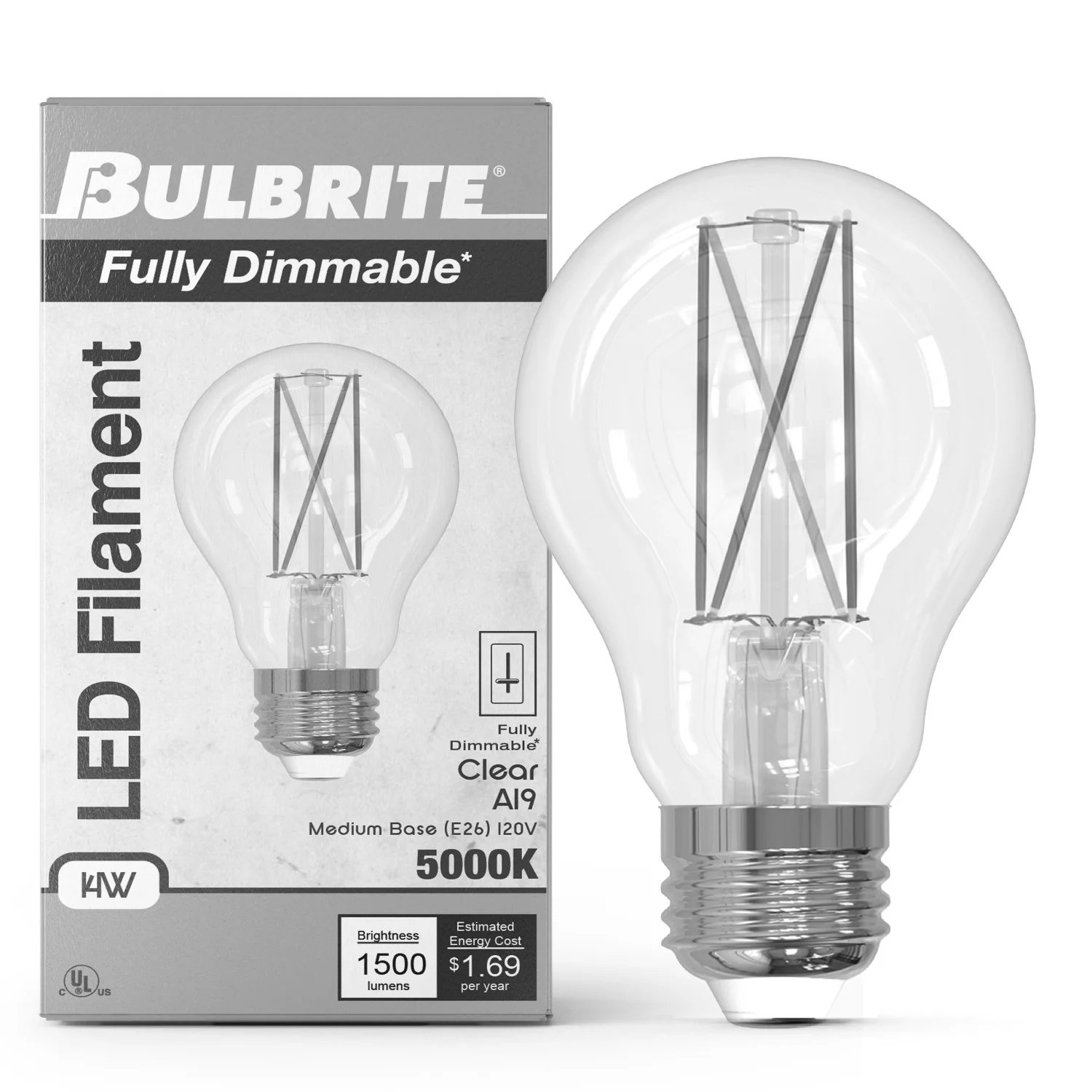Bulbrite LED 14 W A19 Light Bulb With Medium Screw (E26) Base - view 10