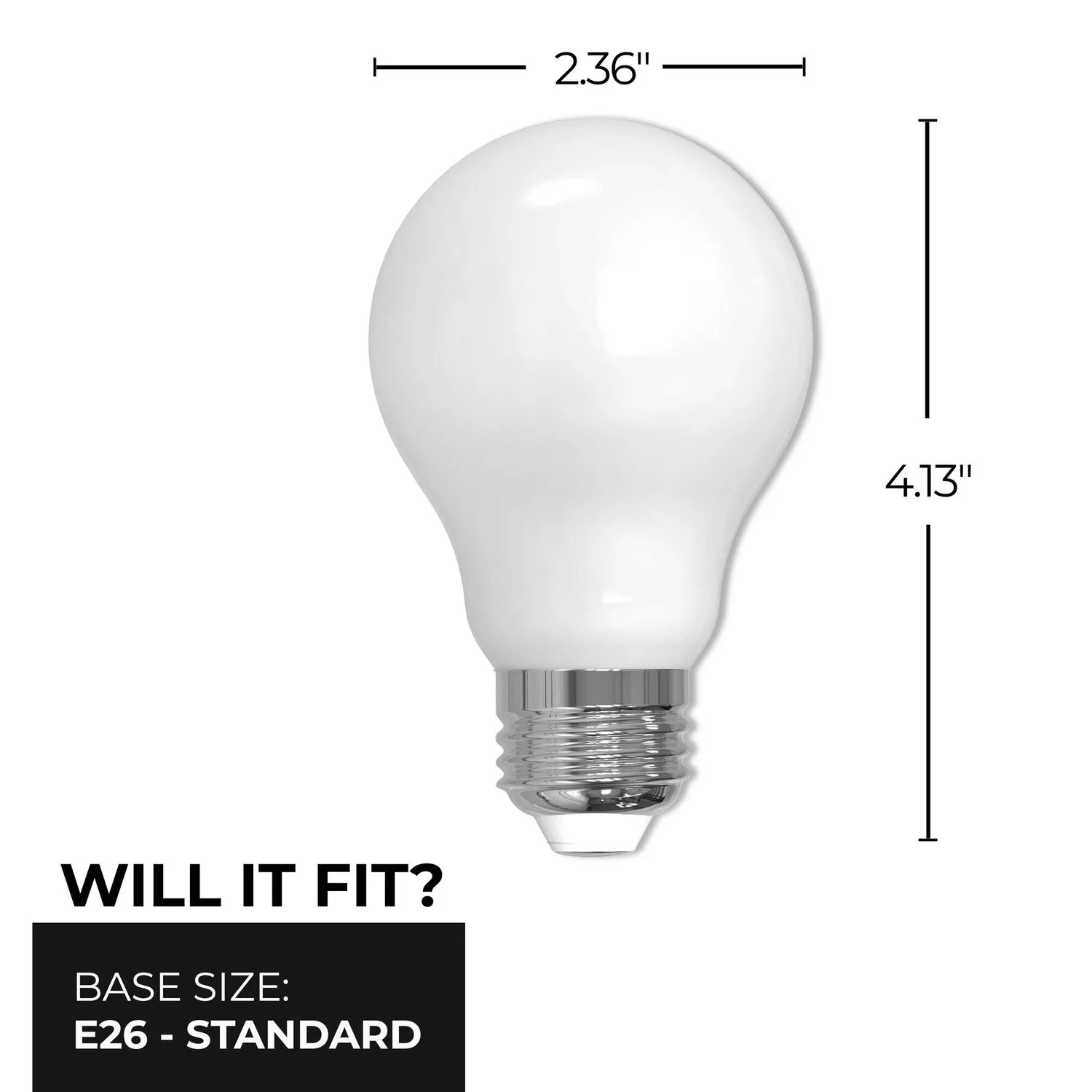 Bulbrite LED 14 W A19 Light Bulb With Medium Screw (E26) Base - view 6