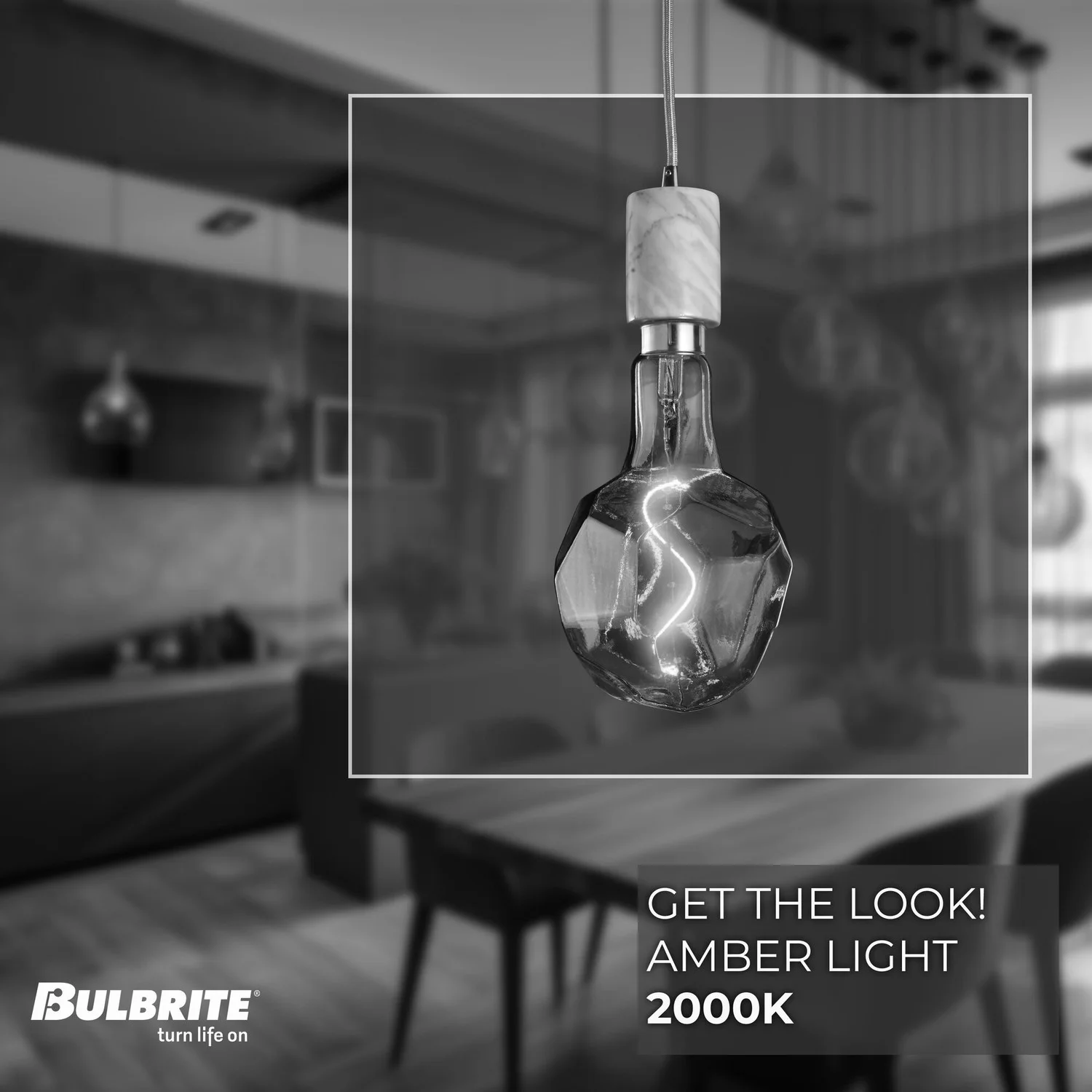 Bulbrite LED 4 W Pendant Fixture With An Antique Finish, 2000K (Amber Light) - view 3