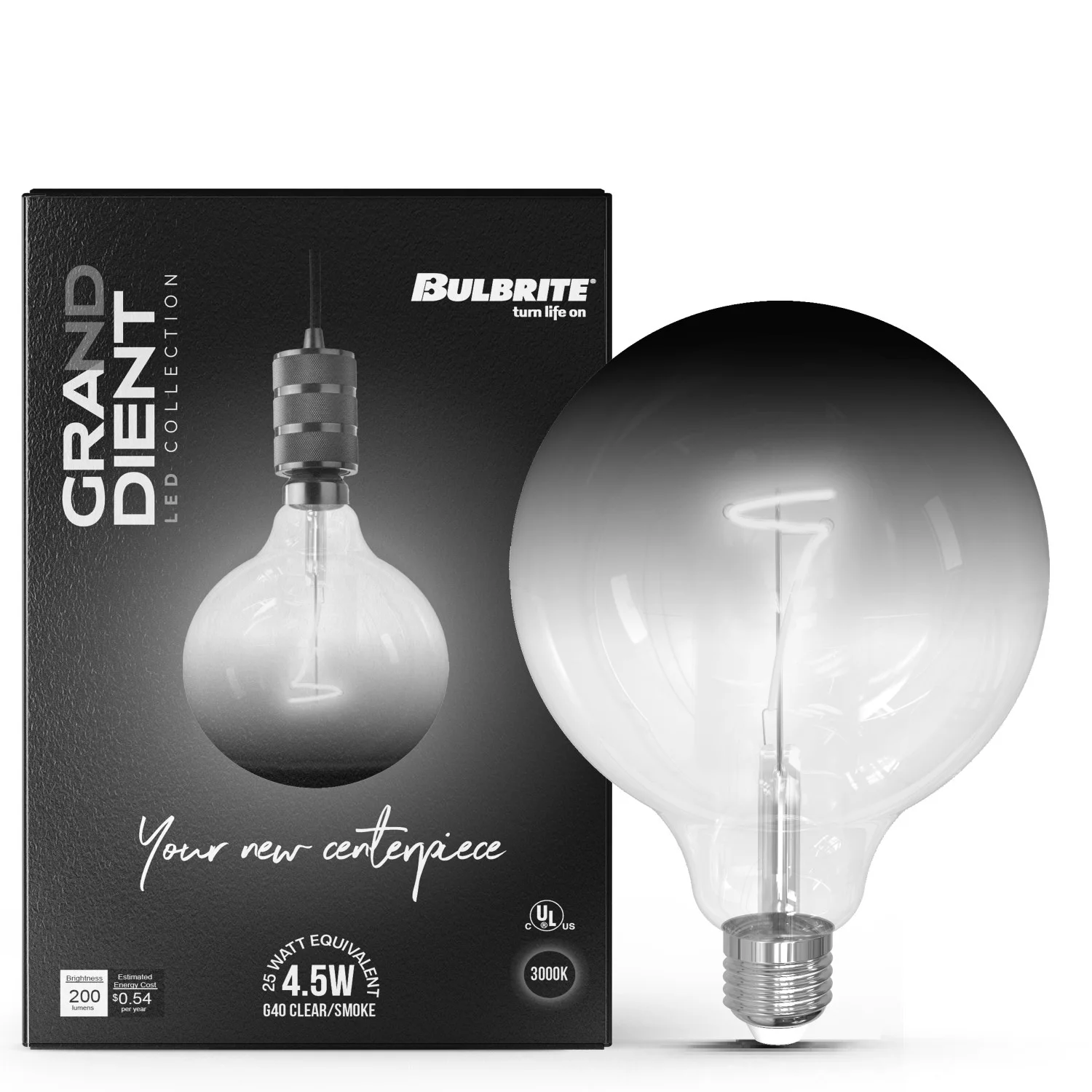 Bulbrite LED 4.5 W G40 Light Bulb With Medium Screw (E26) Base, 3000K - view 3