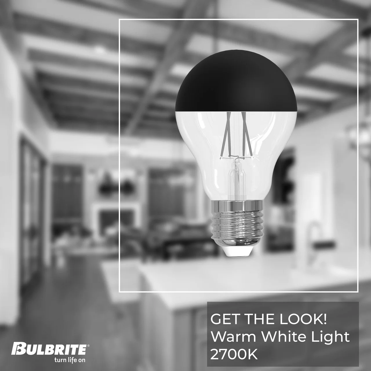 Bulbrite LED 5 W A19 Light Bulb With Medium Screw (E26) Base, 2700K (Warm White Light) - view 2