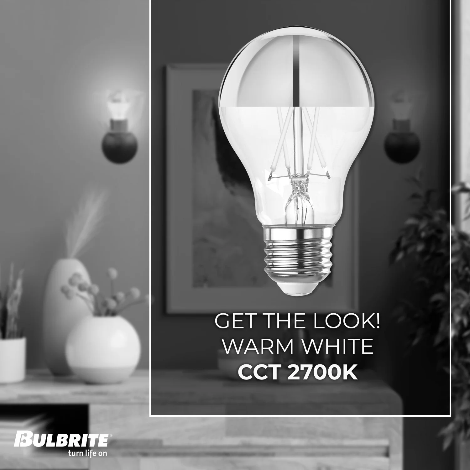Bulbrite LED 5 W A19 Light Bulb With Medium Screw (E26) Base, 2700K (Warm White Light) - view 8