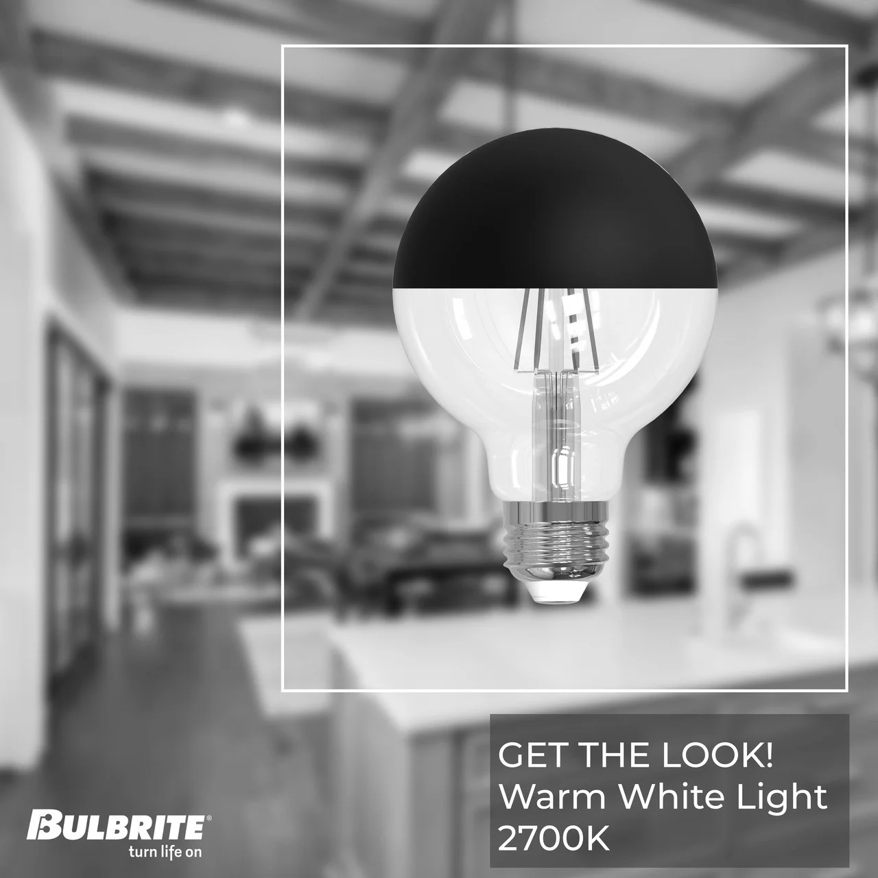 Bulbrite LED 5 W G25 Light Bulb With Medium Screw (E26) Base, 2700K (Warm White Light) - view 2