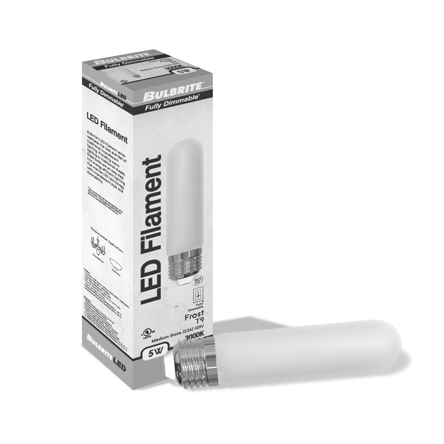 Bulbrite LED 5 W T9 5'' Light Bulb With A Frost Finish And Medium Screw (E26) Base - view 2