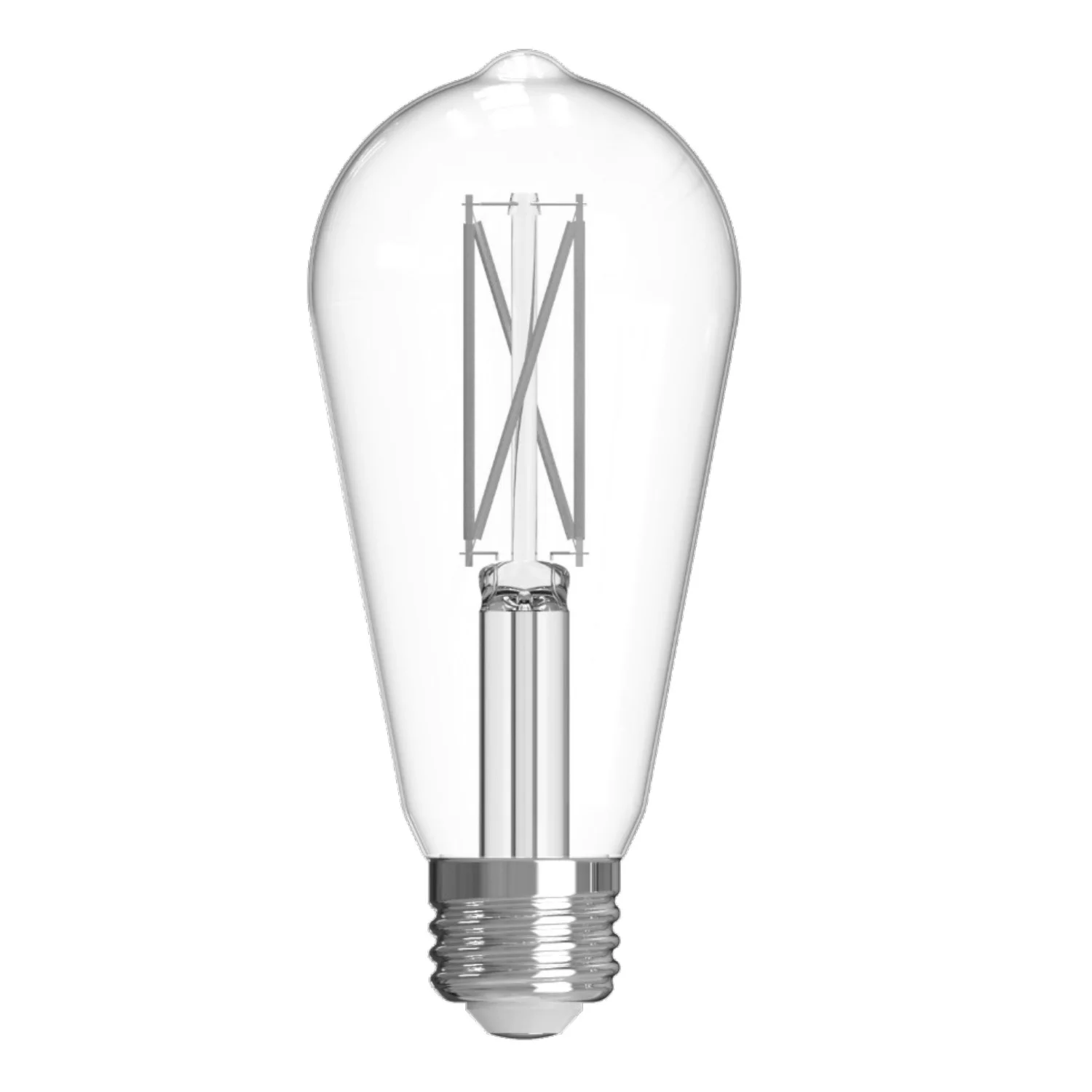 Bulbrite LED 7.6 W ST18 Light Bulb With A Clear Finish And Medium Screw (E26) Base, Pack Of 4 - view 4