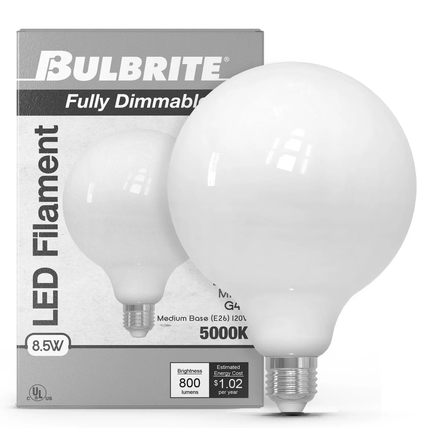 Bulbrite LED 8.5 W G40 Light Bulb With Medium Screw (E26) Base - view 11