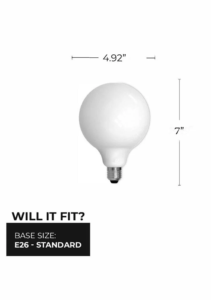 Bulbrite LED 8.5 W G40 Light Bulb With Medium Screw (E26) Base - view 4