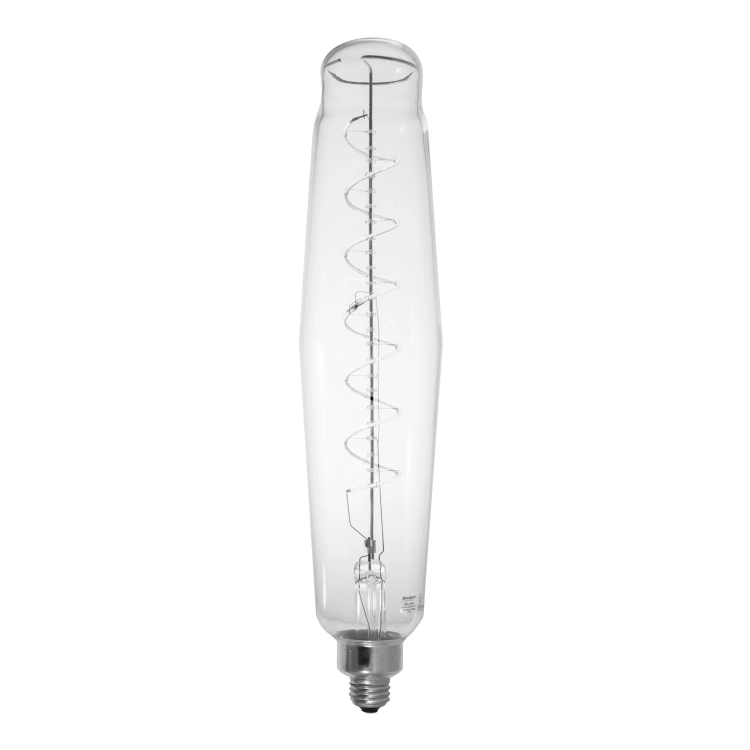 Bulbrite LED Grand Spiral Filament Tubular Shaped Light Bulb, 60 W Equivalent, 2200K, Clear