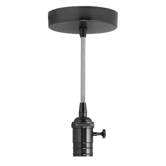 Bulbrite LED Pendant Fixture With A Gunmetal Finish