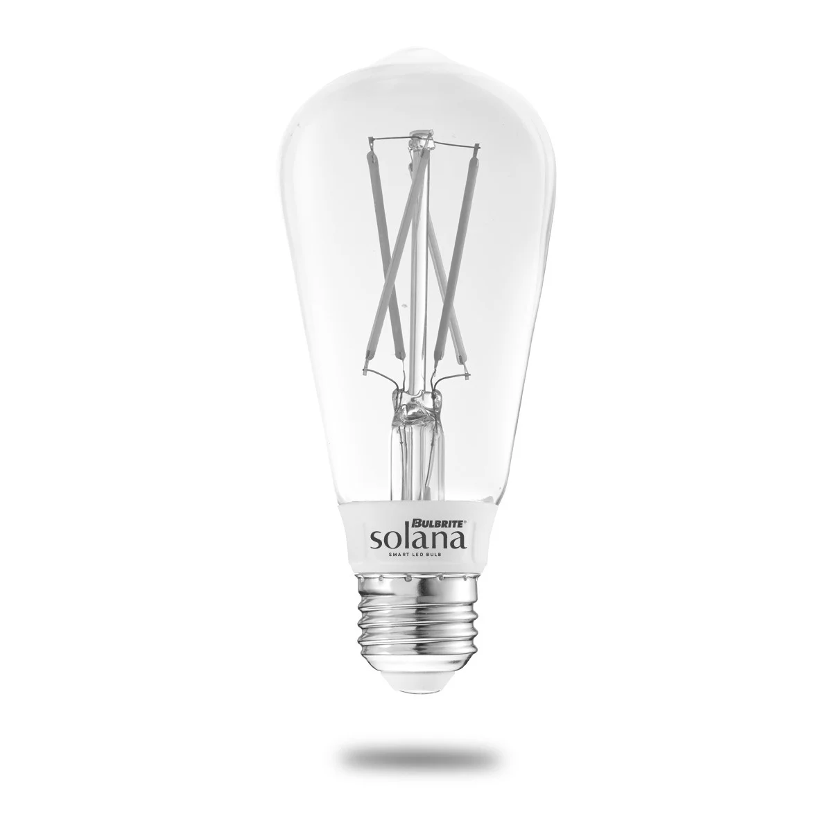 Bulbrite Solana Smart LED Wifi Light Bulb, ST18 / E26 Base, 5.5w, 2700K, Clear Finish