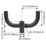 Bullhorn Twin Bracket, Twin Spoke, Bronze - view 3