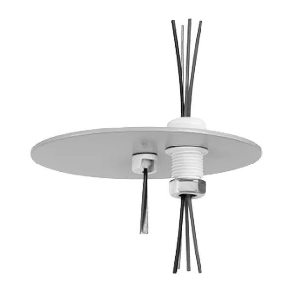 Cable Canopy Kit, White and Black Finish, 2-Piece Cable Coupler, GR-1/4 Gripper, 100" 1/16" Cable, 110" 18/4 & 22/2 W...