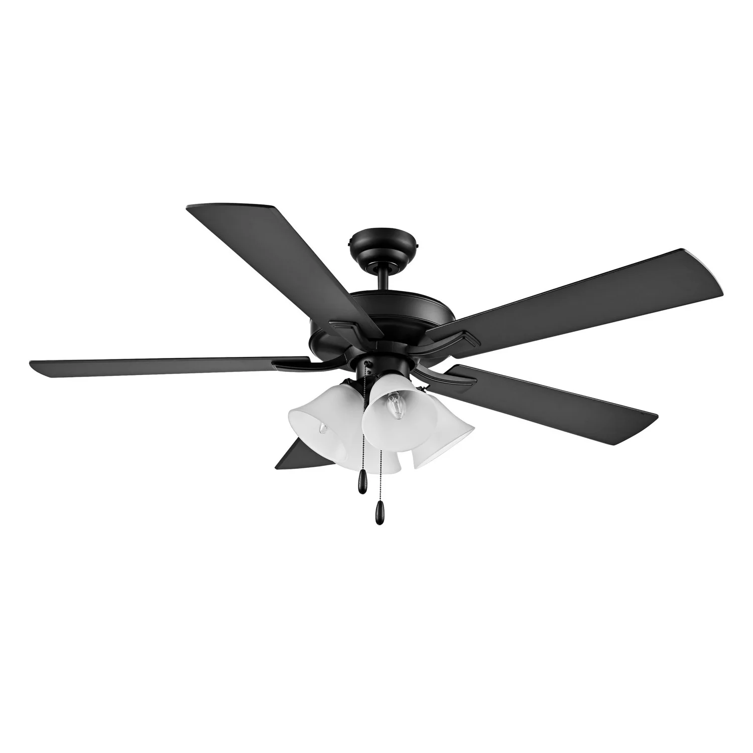 Calivane 52" 5-Blade LED Ceiling Fan, Etched Glass, 120V, 3000K, ETL Listed, Title 24