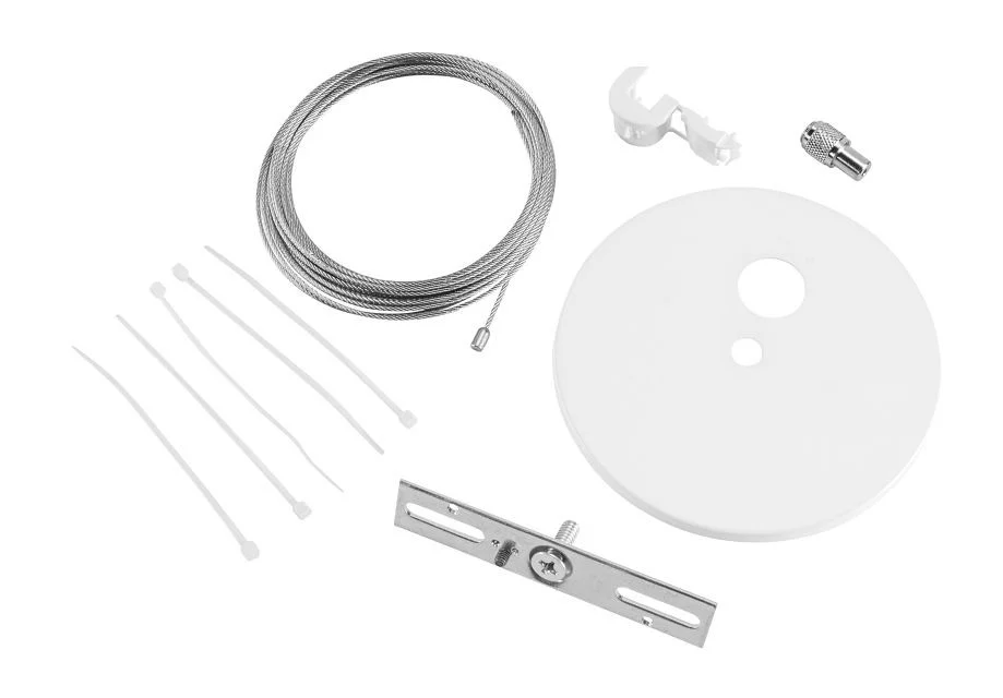 Canopy Cover Feed Kit, J-Box Mount | 5" Circular | White