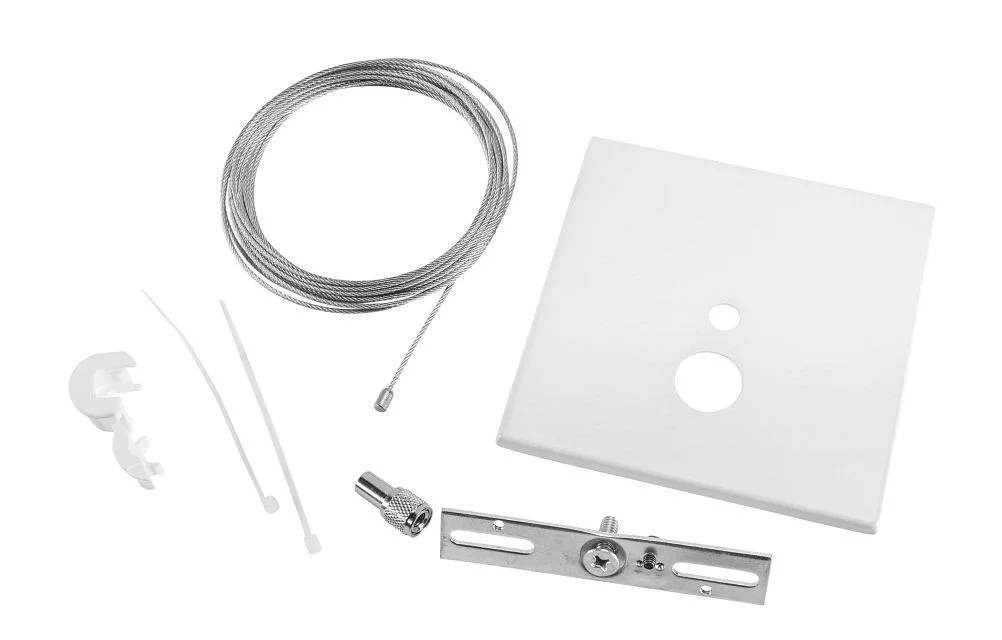 Canopy Cover Feed Kit, J-Box Mount | 5" Square | White