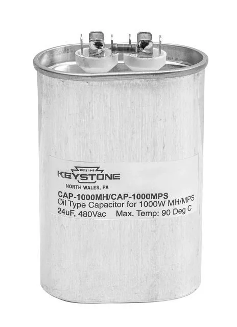 Capacitor for 1000W Metal Halide Quad, 24uF, 480V