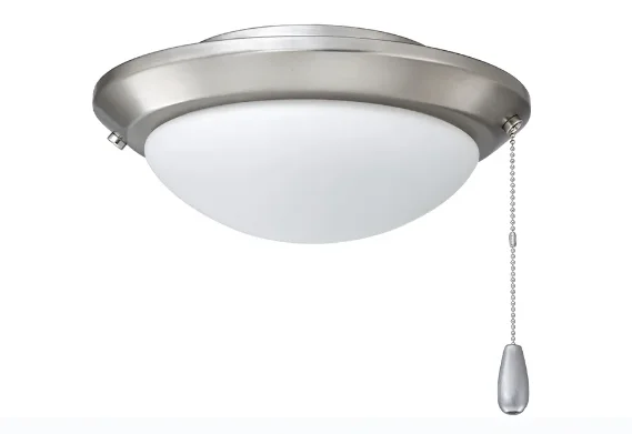 Ceiling Fan Light Kit, Energy Star, Brushed Nickel Finish