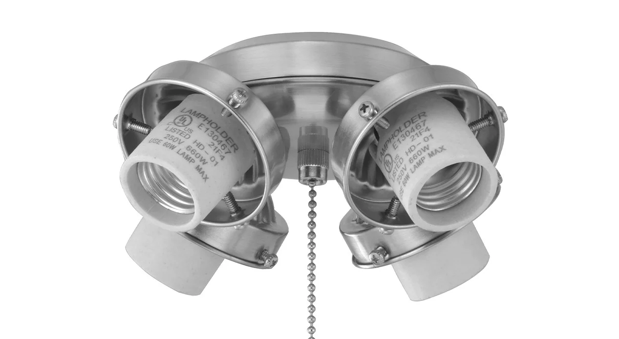 Ceiling Fan Light Kit Fitter, E26 A19 LED Lamps Included