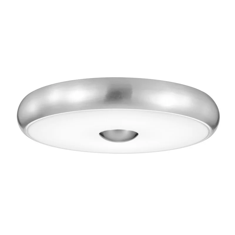 Ceiling Fixture, Brush Aluminum, Frosted Glass