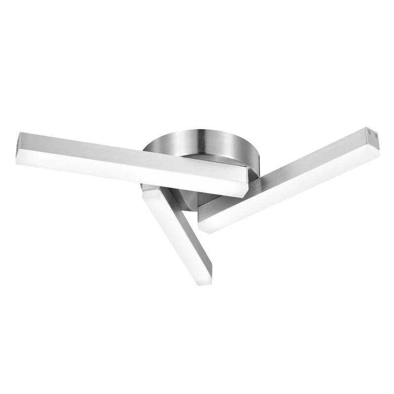 Ceiling Fixture, Brushed Aluminum, Acrylic, 19.0" x 2.5"