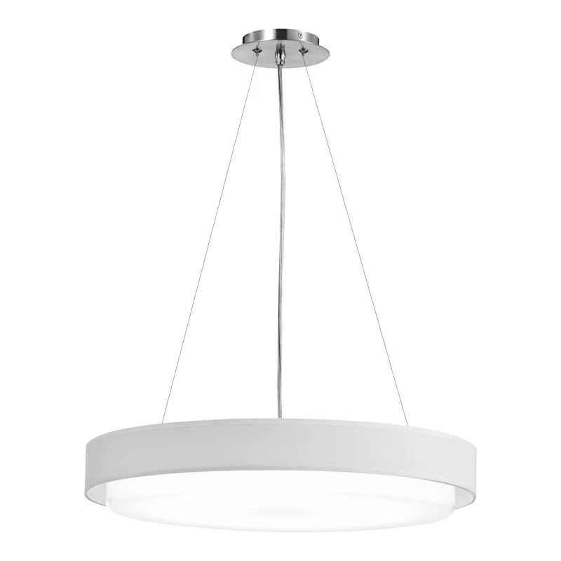 Ceiling Fixture, Pendant, 35W, 3000K/3500K/4000K, White/Satin Nickel, Acrylic/Linen - view 2