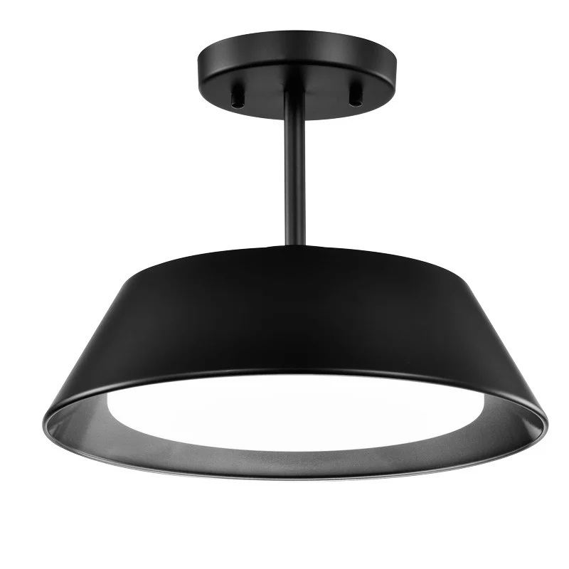 17 W Ceiling & Pendant Fixture, Black/Gold Finish