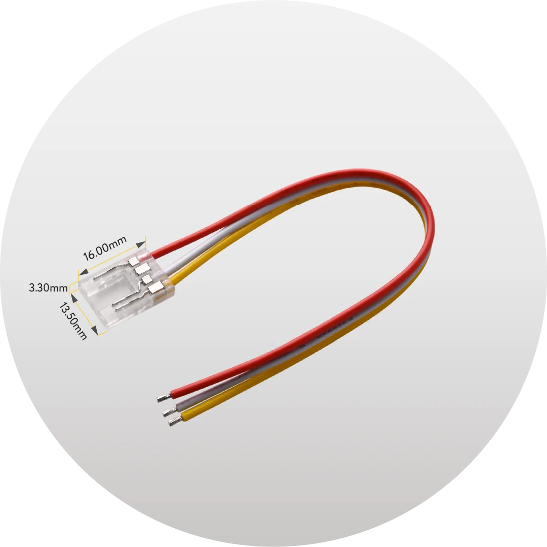 Clear CCT Connector With 6" Wire 5PK - view 3