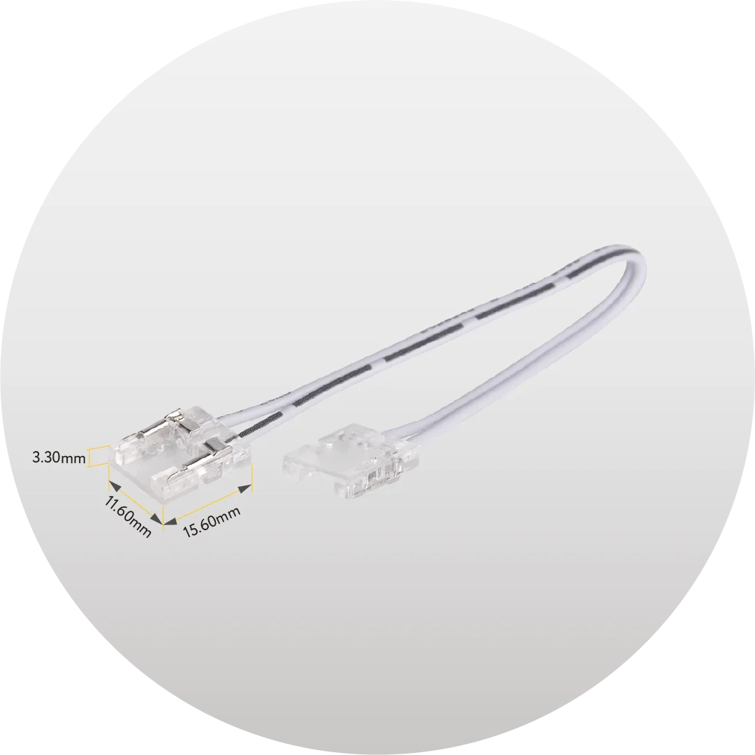 Goodlite Clear Connector With 6" Wire 5PK - view 3