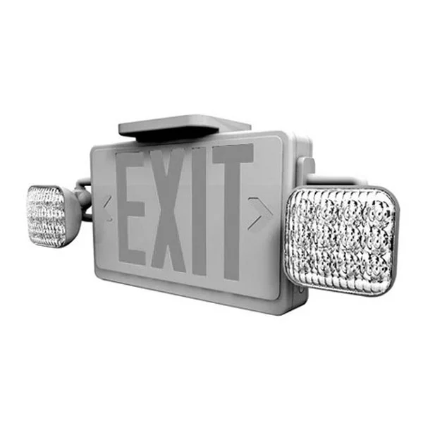 Combination LED Exit Sign & LED Emergency, 120~277V