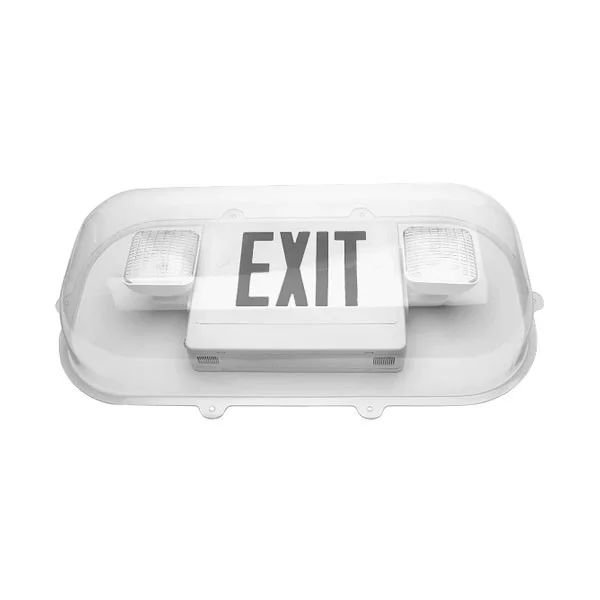 Combo Exit Light Polycarbonate Shield Guard, Vandal Resistant, Environmental Shield
