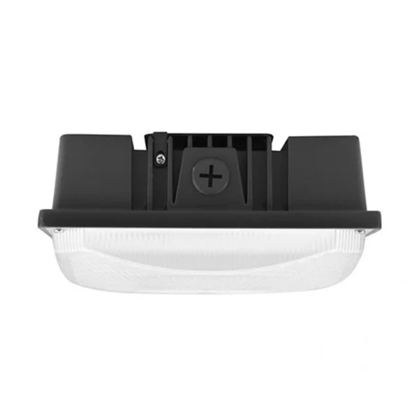 Commercial LED, 40W, Tunable CCT (3000K/4000K/5000K), Striped Clear Plastic Lens, Bronze Finish - view 4