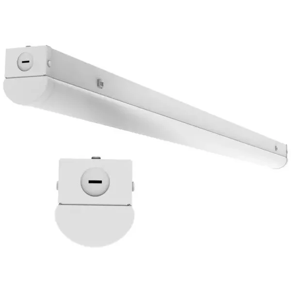 Commercial LED, 8FT, Tunable CCT (3000K/3500K/4000K/5000K), White Finish Iron Frame