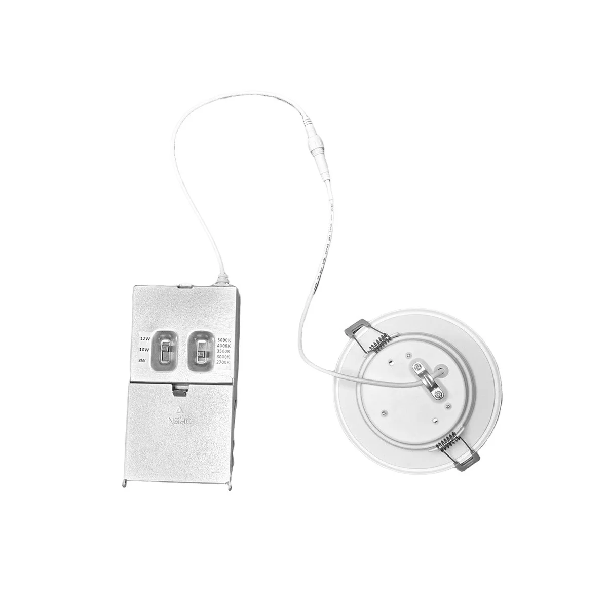 Commercial LED Slim Recessed Downlight, 6", 3W, 5CCT, White, 12W/15W/18W, 120-277V - view 2