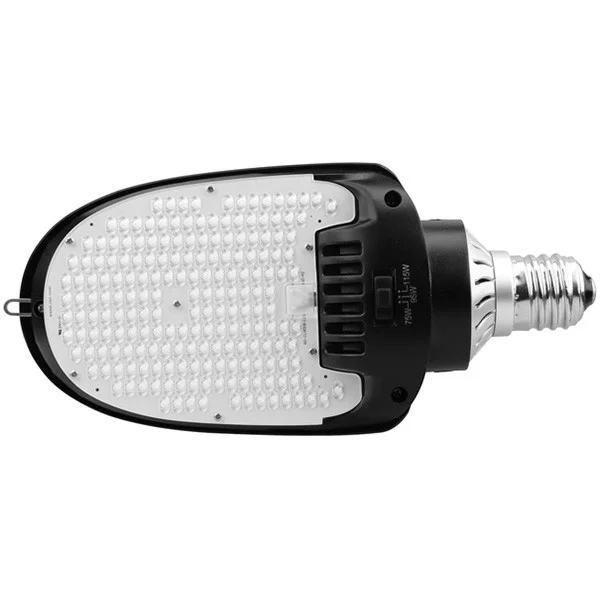 Commercial LED, Tunable Power 54W/63W/75W, 5000K, Type III Distribution, Black Finish